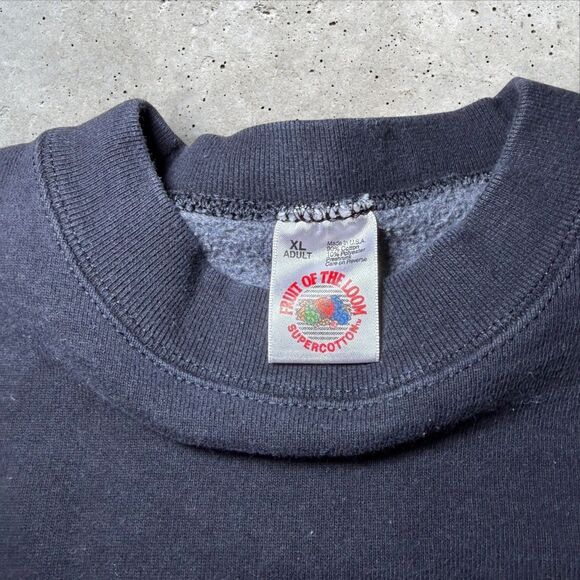 Vintage 1995 Rangeview Ball Sweatshirt Navy XL Rangeview High School Colorado - Picture 8 of 10